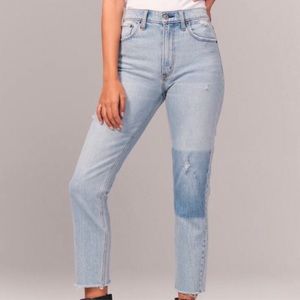 A&F High Rise Mom Jeans